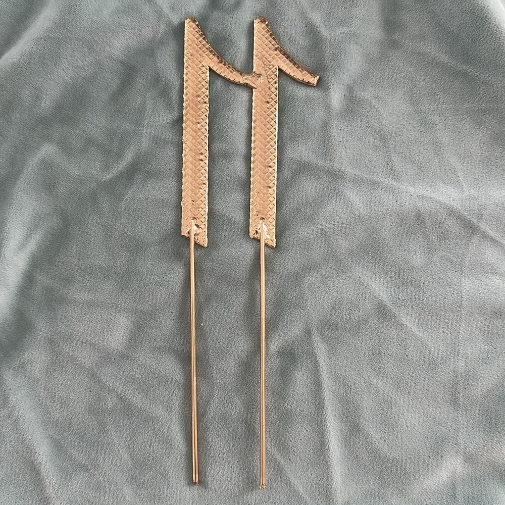 Gold Cake Topper with Rhinestones - Picture 6 of 7